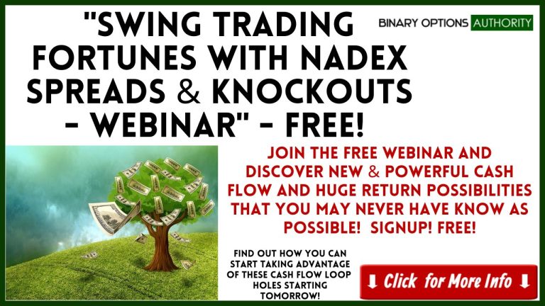 Swing Trading Fortunes with NADEX Spreads Webinar