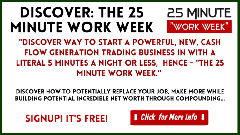 Discover the 25 Minute Work Week Style of Trading for a Living