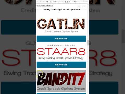 SlingShot Options Credit Spreads Trading Systems Overview Part 2