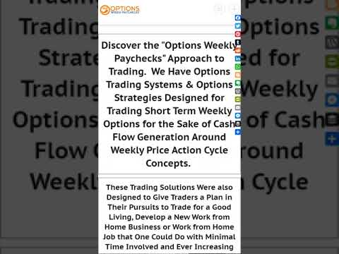 Can I Make Money with Options Weekly Paychecks?