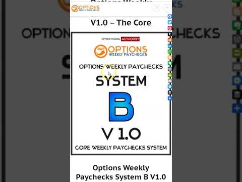 Options Weekly Paychecks System B V1 0 – The Core Get into the Core