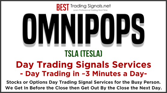 OMNIPOPS Options Day Trading Signals Service - on TSLA