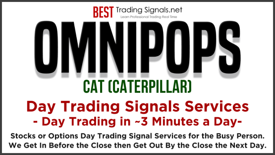 OMNIPOPS Stocks & Options Day Trading Signals Service for CAT