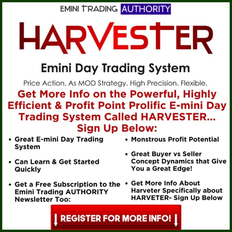 Discover the Soul Energizing, Exciting Power of Harvester Emini Day Trading System