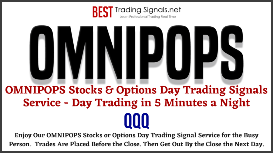 OMNIPOPS QQQ Day Trading Signals & QQQ Options Day Trading Signals